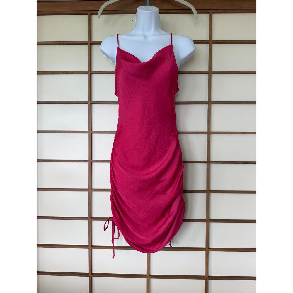 Free People Pink Ruched Dress Size XS
